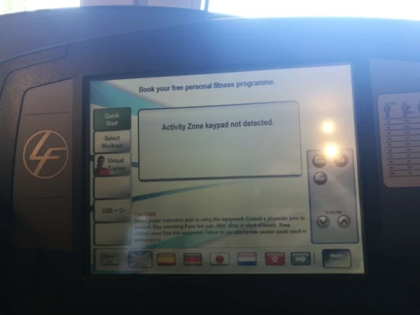 Lifefitness Technogym panel fluorescent backlighting repair