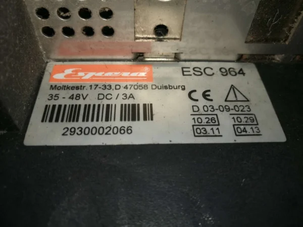 Service Repair Espera ESC 964 Panel