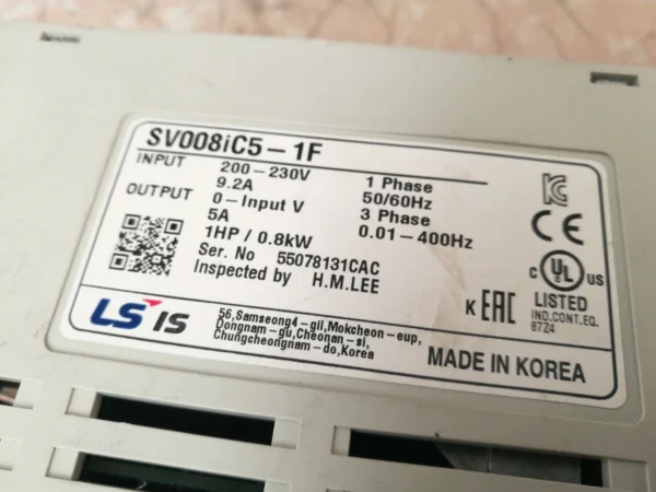 LG SV008iC5 LS inverter repair service
