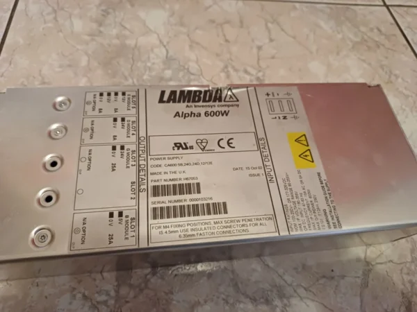 Lambda Alpha 600 Power Supply Service Repair